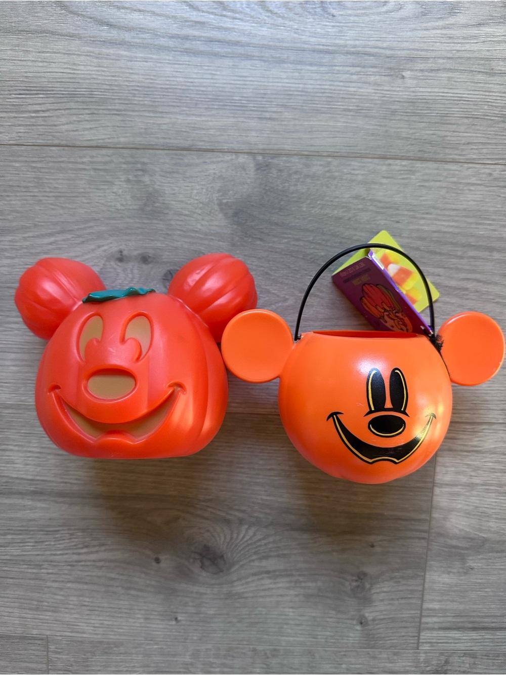 Disney Parks Mickey Mouse Light-Up Jack O’ Lantern & Halloween Candy Container
